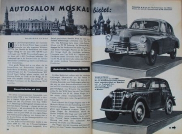 "Hobby - Das Magazin der Technik" 1954 Moskvitch Technical-Magazine (6580)